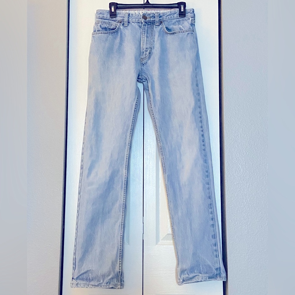 Lands End Men’s light blue jeans straight fit size 30